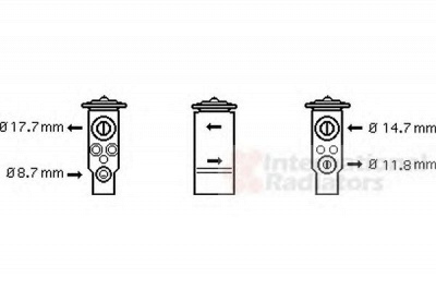 VAN WEZEL 47001057 -  Расширительный клапан, кондиционер